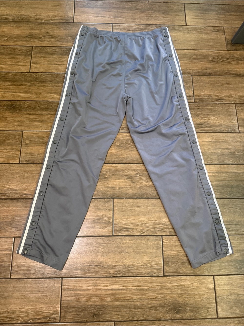 Vintage Y2K Adidas Break Away Track Pants
Size XL Grey Side Stripes Pockets